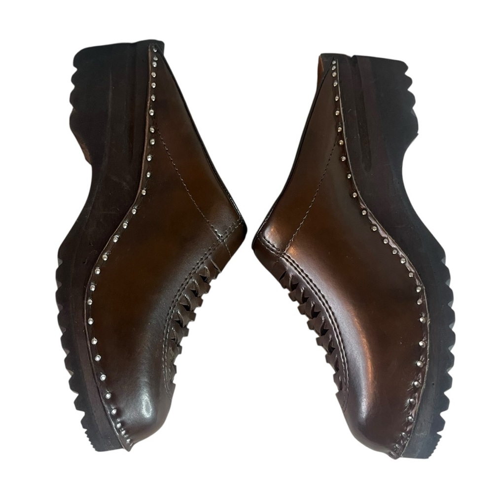 Troentorp Wright brown braided leather clogs - size 39 - Picture 7 of 10